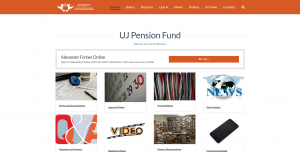 UJ Pension Screenshot